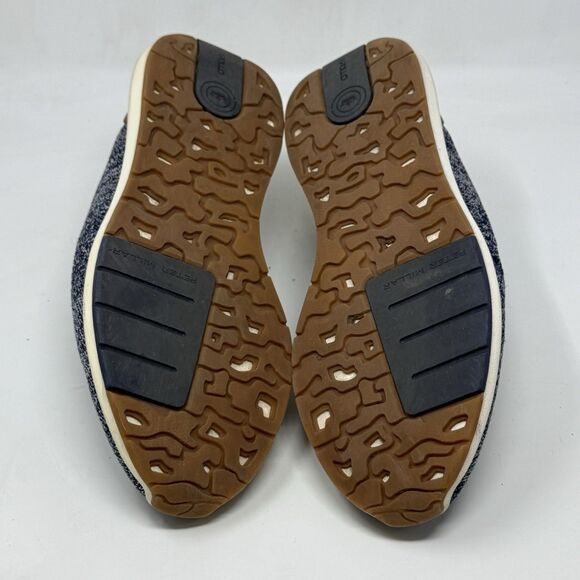 Peter Millar Hyperlight Apollo Shoes Mens 11 Blue Knit Slip On Sneakers